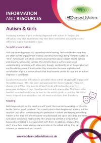 AS Autism and Girls